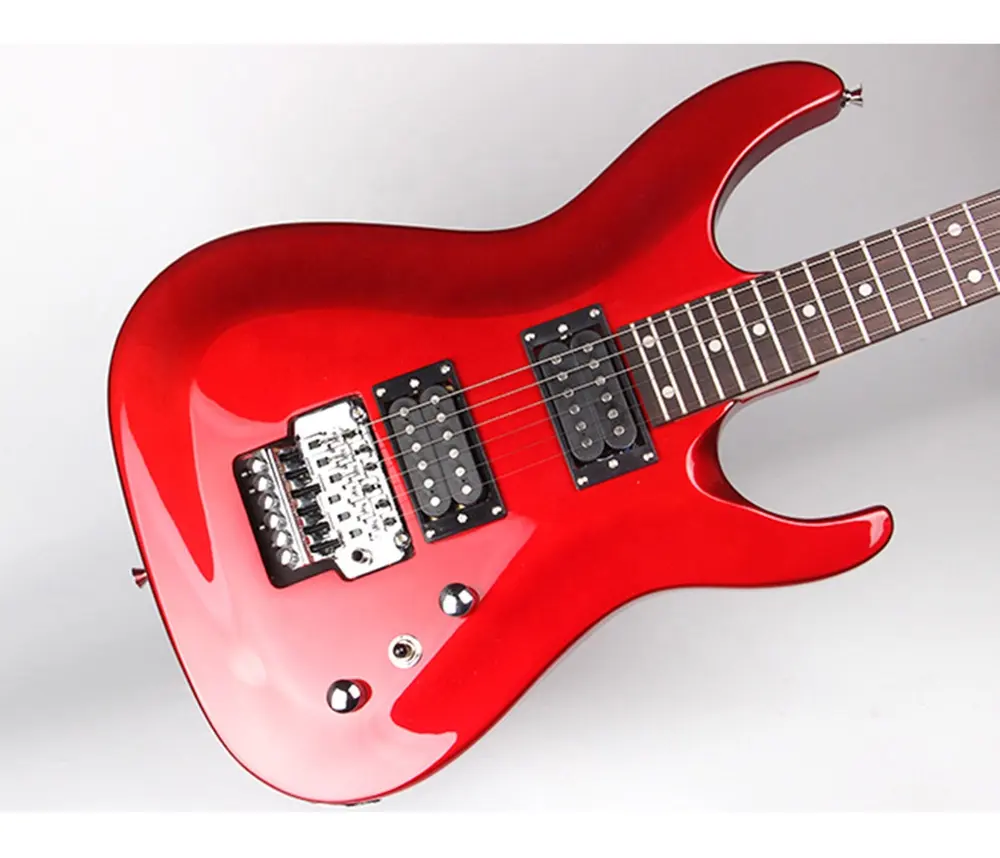 BX-GF1 (90F) מכירה לוהטת Babson <span class=keywords><strong>חשמלי</strong></span> גיטרה OEM מיני אדום ושחור תוצרת סין גיטרה סיטונאי