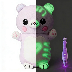 New Arrival Mini Glow in the Dark <b>Stuffed</b> Doll <b>Soft</b> Luminous Painting Cotton Fabric Plush <b>Toy</b> Stress Relief Comfort <b>Toy</b> - Product Image 6