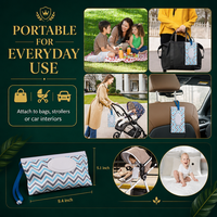 Pochette de rangement imperméable pour lingettes humides, personnalisable avec logo, étiquette privée, légère, pour lingettes bébé, idéale pour les vacances en plein air