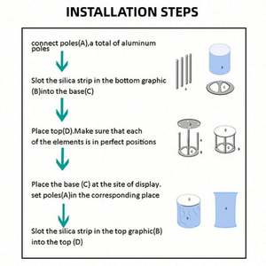 Comptoir de promotion publicitaire pliable en aluminium, modulaire et portable - Product Image 4