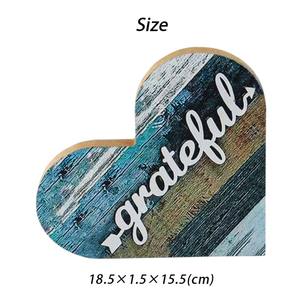 Buatan tangan kualitas tinggi Mini kayu hati cinta huruf hadiah untuk Valentine pasangan DIY liburan & Pesta gantung dekorasi - Product Image 4