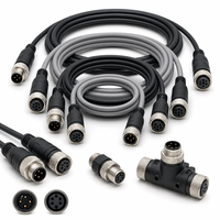 Cable de Bus CANopen, Conector DB9 Hembra de 90 Grados, Enchufe Profibus de 5 Pines, Terminador para Electrodomésticos, 60V CC, IP20, Personalizable
