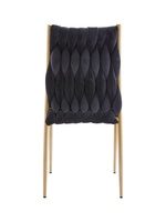 Fauteuil-lit moderne en tissu style hôtelier, chaise de salle à manger tricotée confortable, mobilier de salon – Vente en gros