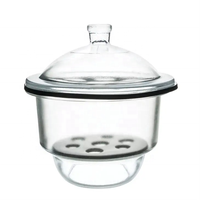 Verrerie de laboratoire Dessiccateur à vide en verre transparent ambré 150mm 210mm avec plaque en porcelaine