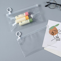 5-10 pièces étui à stylo sac-transparent en plastique pp matériaux stylo sac