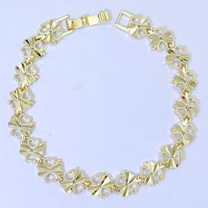 Accesorios de Moda, Joyería para Hombre y Mujer, Pulsera de Fiesta de Latón Chapado en Oro de 14K, Pulsera de <span class=keywords><strong>Amor</strong></span> Laminada en Oro - Product Image 3