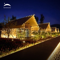 Tente Starwild d'extérieur étanche en acier à double couche pour loft Resort de luxe à deux étages Glamping Safari Hotel Lodge Tente