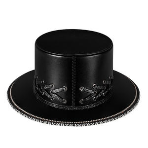 Sombrero <span class=keywords><strong>de</strong></span> médico <span class=keywords><strong>de</strong></span> <span class=keywords><strong>la</strong></span> peste Steampunk, sombrero superior <span class=keywords><strong>de</strong></span> cuero PU, sombrero negro <span class=keywords><strong>de</strong></span> mago, accesorios <span class=keywords><strong>de</strong></span> disfraces, fiesta <span class=keywords><strong>de</strong></span> Cosplay, superventas - Product Image 3