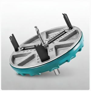 Machine à scier à trous réglable TEBAK, scie à trous pour le travail du bois, perceuse électrique pour percer des trous, outils pour plaques de plâtre, aluminium, plastique - Product Image 1