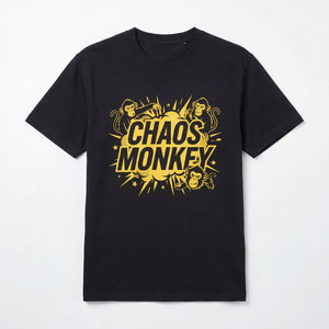 Camiseta de Hombre Estilo Hip <span class=keywords><strong>Hop</strong></span> Urbano con Estampado Gráfico de Animales Cómicos, Diseño Retro de Mono, Antiarrugas, Talla Grande, Color Negro, OEM ODM - Product Image 5