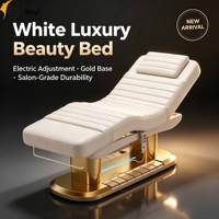Table de massage de luxe moderne, lits pour extensions de cils, lits de massage électriques à 4 moteurs pour salon, lits cosmétiques, lits de soin du visage, ensemble de lits de beauté