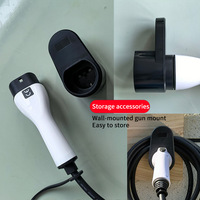 Cable de Carga Tipo 2 de 5 Metros, 16A, 3.5kW, Enchufe Europeo para Vehículo Eléctrico, Material de Nailon Ignífugo IP66