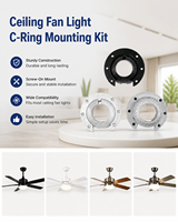 Kit de fixation en C GuangHua pour ventilateur de plafond, accessoires de positionnement du moteur, pièces de rechange pour ventilateur domestique et lampe