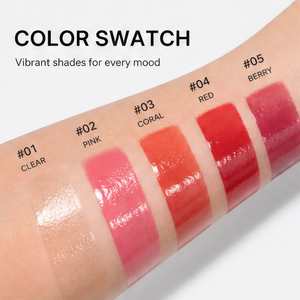 ลิปกลอสวีแกนเพิ่มความอวบอิ่ม สีชมพูทรงเหลี่ยม ลิปทินท์สีธรรมชาติ ลิปกลอสแบบ OEM ODM ขนาด 8 มล. สำหรับริมฝีปาก - Product Image 5