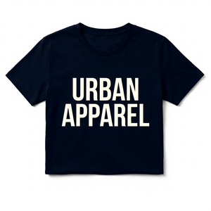 เสื้อยืดคอกลมแขนสั้นพิมพ์ลายตัวอักษรด้านหน้าสำหรับผู้ชายจาก Urban Apparel Co. ผลิตจากผ้าฝ้าย 100% ทรงปกติ สวมใส่สบาย ผ้าถัก ไม่ยับง่าย - Product Image 1