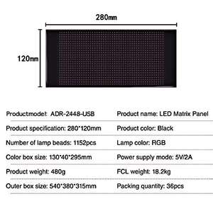 5V programable RGB LED Matrix Pixel Panel Publicidad Devil Eyes Light para automóviles - Product Image 3
