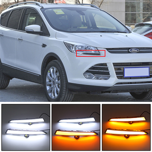Luces Delanteras DRL + Intermitentes para Ford Kuga <span class=keywords><strong>Escape</strong></span> 2013-2017, Luces Antiniebla LED de Fábrica en Stock, Luces de Circulación Diurna DRL - Product Image 2