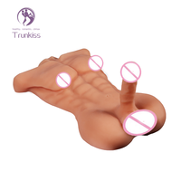Consolador de medio cuerpo para masturbación, productos para adultos, juguetes para adultos, Material TPR, simulación de músculos abdominales, sensación de piel Real, consolador de medio cuerpo