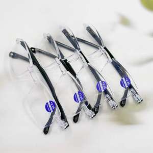 Gafas de Lectura Estilo 2023 - Montura de Diamante de una Pieza sin Marco con Borde Biselado, Ideales para Vendedores Ambulantes y Puestos de Calle - Product Image 4