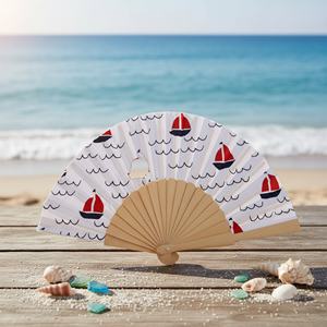 Abanicos de Baile Plegables de Bambú Pintados a Mano, Ecológicos, Duraderos, Tradicionales, Publicitarios, Portátiles, de Alta Calidad, Personalizados al por Mayor - Product Image 2