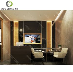 Meubles de magasin de montres de luxe, design personnalisé, vitrine de magasin de montres, vitrine de montres en verre avec éclairage LED, vitrine de montres - Product Image 3