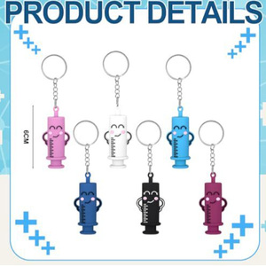Cute Ampoule Breaker Keychain Syringe Shape Ampule Bottle Opener <b>Nurse</b> Medical Vial Glass Opener Portable Bag Pendant <b>Gift</b> - Product Image 6