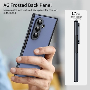 Estuche rígido mate a prueba de golpes para teléfono con bisagra Protector de pantalla Estuche plegable para teléfono celular para Samsung Galaxy Z Fold <span class=keywords><strong>7</strong></span> 5G Estuches - Product Image 3
