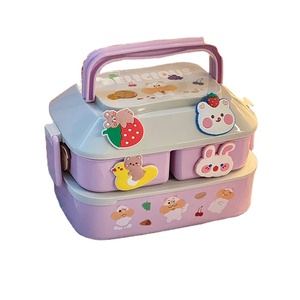 Lonchera Portátil con Aislamiento de 2 Compartimentos, Lonchera con Calefacción por Microondas, Lonchera <span class=keywords><strong>Roblox</strong></span>, Lonchera para Trabajadores de Oficina - Product Image 1