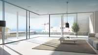 Porte coulissante en aluminium et verre sur mesure, de haute qualité, design moderne, cadre étroit, fabriquée en Chine, vente en gros par CBMmart