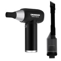 CROSSGUN Nouveau Mini Ventilateur Turbo Électrique Portable Vertical, Petite Turbine Éolienne pour Ordinateur, Barbecue, Collecteur de Poussière et Nettoyeur d'Air