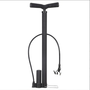 Pompe à vélo haute pression 80-130PSI, adaptateur de valve, tuyau en acier noir, portable pour vélo, moto, voiture, ballon de basket - Product Image 3