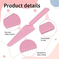 Couteau à gâteau jetable en plastique à bord dentelé de 9,1 pouces, spatule multifonctionnelle pour couper la pizza et la pâtisserie, couleurs assorties