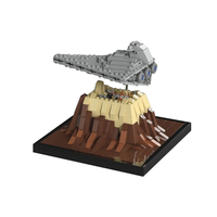 Goldmoc Star Mini Scale Toys Guerre MOC-47569 Destroyer Over Jedha Navire l'Empire Over Jedha City Building Blocks Toys