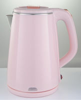 Bouilloire Électrique Double Paroi Isotherme Sans Fil à Température Contrôlée Automatiquement 2.2L 1500W en Acier Inoxydable pour Usage Domestique