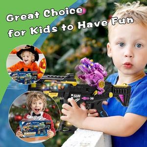 Cold Blue Camouflage Plastic Electronic Toy Submachine Gun <b>Battery</b> <b>Operated</b> Flashing Lights Dazzling Sound Vibration Unisex Ages - Product Image 3