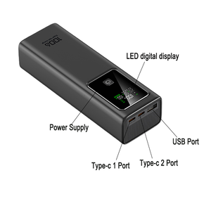 Batterie externe portable en gros de 20000 mAh pour station de charge d'ordinateur portable, chargeur rapide 100 W, batteries externes à charge rapide - Product Image 4