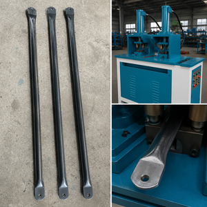 Machine de poinçonnage <span class=keywords><strong>hydraulique</strong></span> automatique à double station pour profilés métalliques de clôtures et de garde-corps - Product Image 4
