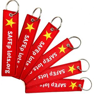 พวงกุญแจที่ระลึกแบบขายส่ง พร้อมโลโก้ปักลายตามสั่ง - Product Image 4
