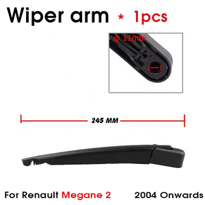 Accessori Auto, Spazzola Tergicristallo Posteriore 240mm + Braccio 245mm per <span class=keywords><strong>Renault</strong></span> <span class=keywords><strong>Megane</strong></span> <span class=keywords><strong>2</strong></span> dal 2004 in Poi - Product Image 4