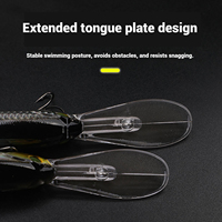 Leurre méné porte-jarretelles 16g 75mm avec longue lèvre de plongée appât de poisson Mandarin pour eau douce