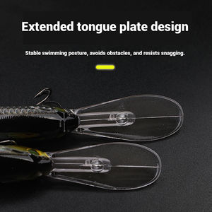 Leurre méné porte-jarretelles 16g 75mm avec longue lèvre de plongée appât de poisson Mandarin pour eau douce - Product Image 5