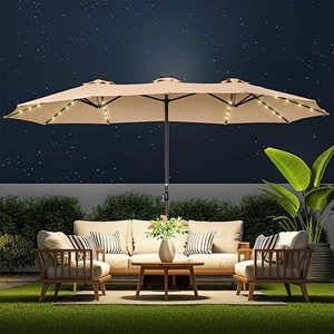 Sombrilla de playa de 27m impermeable al aire libre jardín Patio sombrilla mercado sombrilla sombrillas con inclinación - Product Image 5