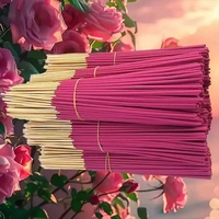 Bâtons d'encens en bambou parfumés à la rose naturelle, directement de l'usine, pour la maison, le salon, parfum d'ambiance, en vrac