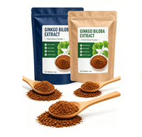 Extrait de Ginkgo Biloba Naturel en Vrac, Standard EGb 761, Qualité Alimentaire, Matière Première Végétale, Poudre pour Complément Alimentaire