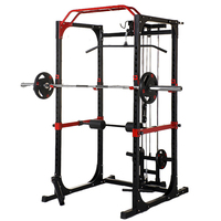 Barre de traction multi-prise Comercial Power Cage Squat Rack, barres de sécurité réglables, musculation pour la salle de sport à domicile