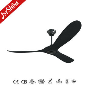 1stshine Ventilador de Techo 60 Pulgadas Simple Eléctrico Nogal Oscuro 6 Velocidades Moderno Ventilador de Techo de Madera con Control Remoto - Product Image 2