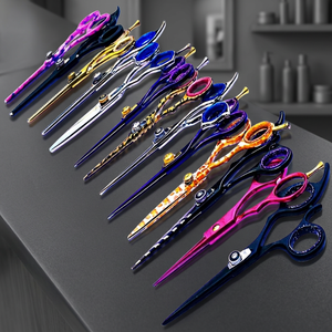 Ciseaux de coiffure professionnels pour salon, 6 pouces, pour droitiers, manche long, acier inoxydable 4Cr13, écologiques, soins personnels et beauté - Product Image 5