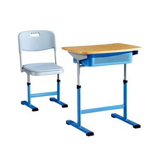 Modern Adjustable Height Steel Plywood Plastic Components School Desk <b>Chair</b> Sets Commercial Use SONGYE Brand Model ST-0709B 1 ST - Product Image 1