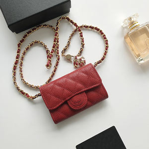 Meilleure Vente : Mini Sac <span class=keywords><strong>Téléphone</strong></span> en Cuir Caviar Luxe Léger avec Chaîne, Porte-Monnaie Bandoulière, Petit Sac - Product Image 1