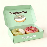 Emballage personnalisé pour Mochi Donuts, gaufres, desserts, pâtisseries, crêpes, macarons, boîtes en papier recyclables pour gâteaux